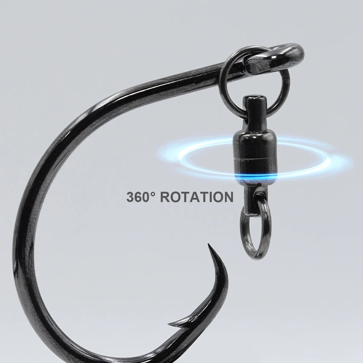 ZYZ 3 unids/bolsa ganchos circulares con anillo giratorio 6/0 #   7/0 #   8/0 #   9/0 #   10/0 #   Anzuelos de pesca de mar antienredos, juego de anzuelos giratorios, aparejos - imagen 3