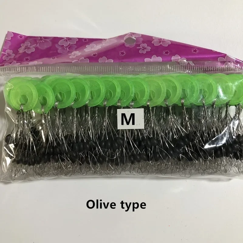 Conjunto de bolas espaciales de goma para pesca, tapón ovalado, Bobber, accesorios de pesca con mosca, cebo giratorio, herramientas deportivas de pesca, 600, piezas, 100 - imagen 3