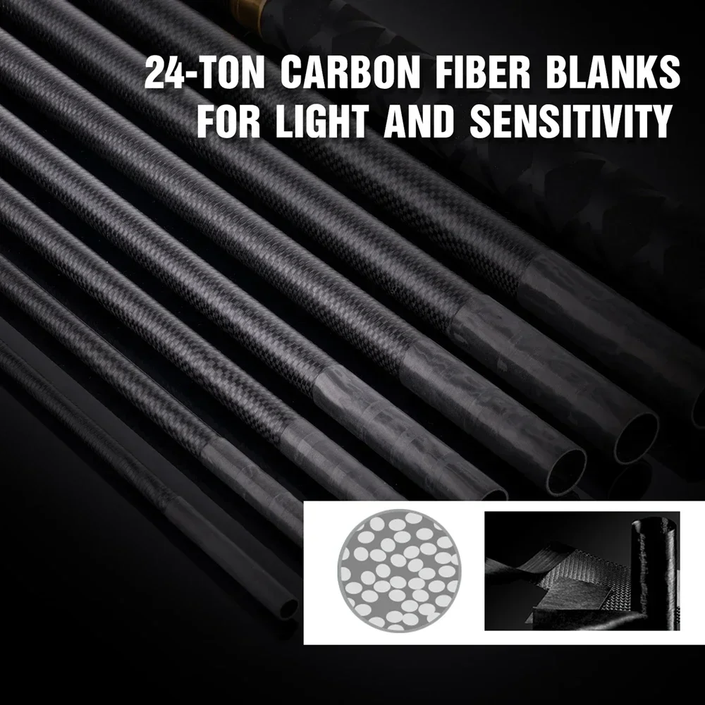 Goture SEEKER 3M-7,2 M caña de pescar dura súper ligera fibra de carbono corriente telescópica caña de pescar de carpa aparejos de viaje - imagen 4