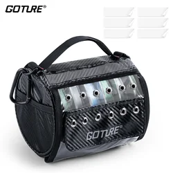 Goture Bolsa sedal pesca ventana visión clara divisor extraíble