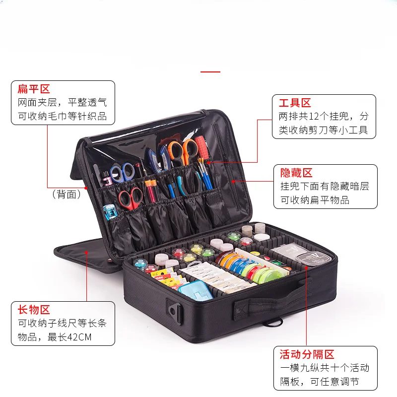 Bolsa de cebo con rueda para sedal de pesca al aire libre, caja de almacenamiento, bolsas de pesca, multifuncional, impermeable, portátil, Estuche De Viaje para acampar X282G - imagen 3