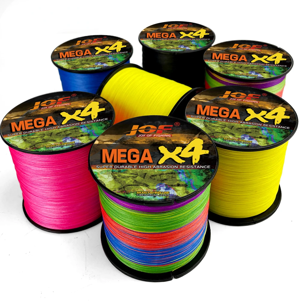 JOF-sedal de Pesca con mosca, multifilamento fuerte de 300m/100m, PE de 4 hebras, alambre de tiro largo, suave, duradero, Pesca de carpa de 10lb ~ 80lb - imagen 3