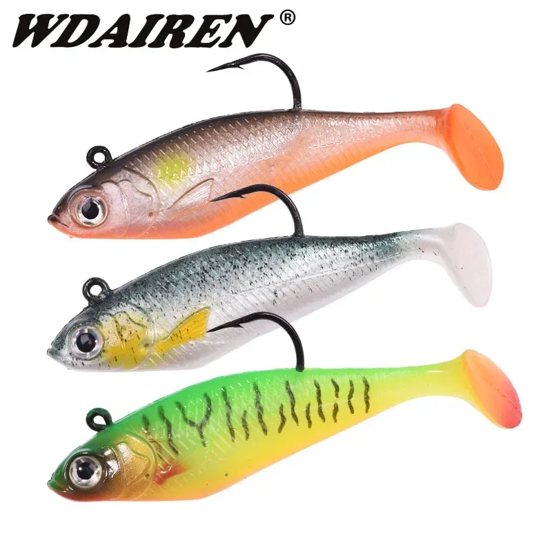Cebo blando de silicona con cabeza jig head – Wobblers para lubina - imagen 3