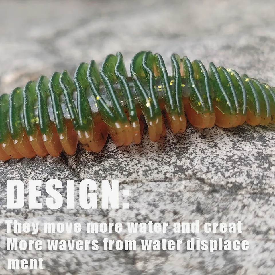 WALK FISH BELLOWS GILL señuelo suave gusano pesca lubina señuelo cebos de silicona goma suave para pesca Swimbait Artificial leurre souple - imagen 3