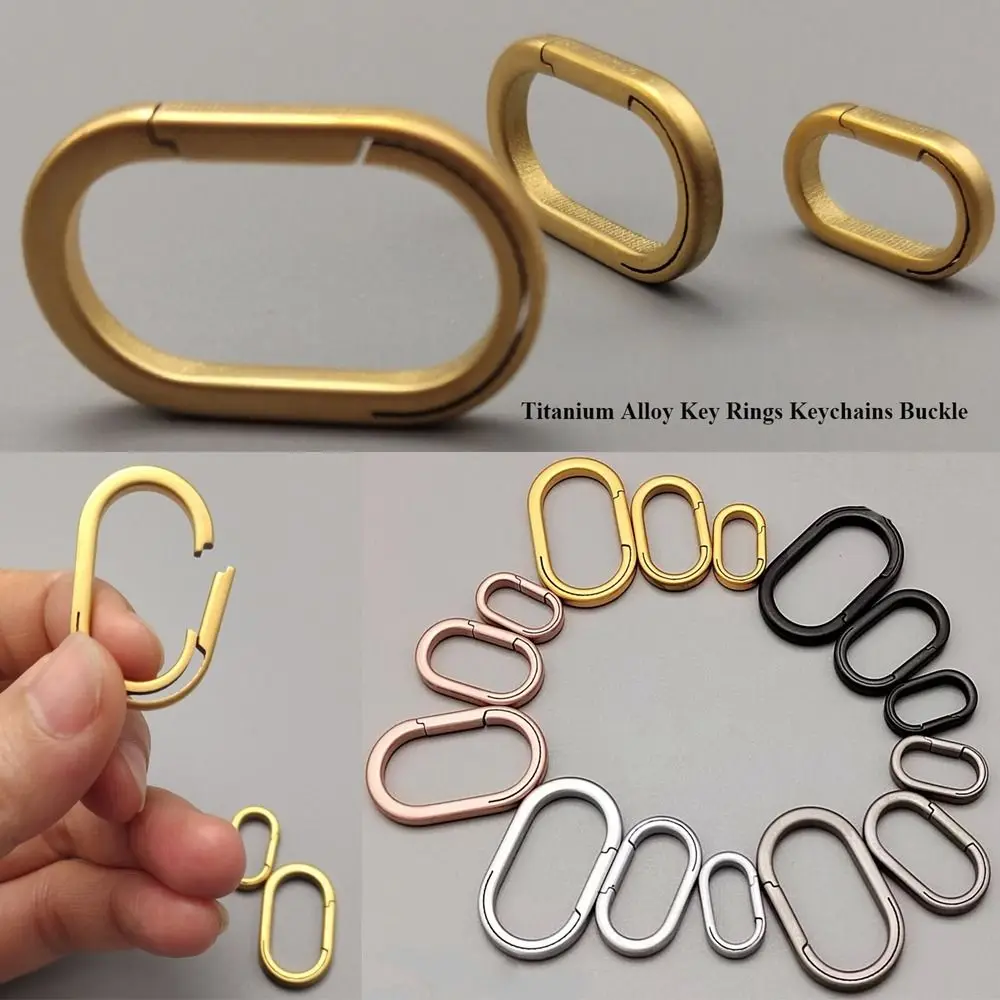 Llaveros reales Llaveros de aleación de titanio súper ligeros Colgante de hebilla Llaveros de aleación de titanio multicolores - imagen 2
