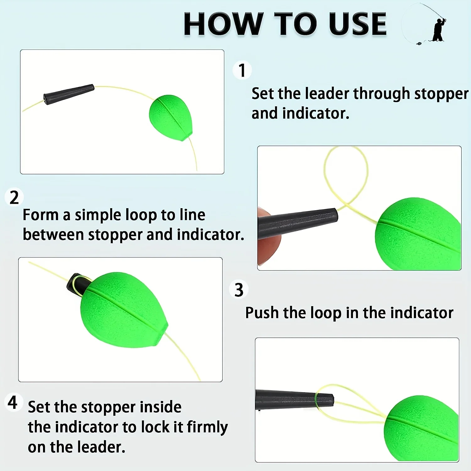 YOTO Flotador indicador de picada para pesca con mosca en trucha - imagen 3
