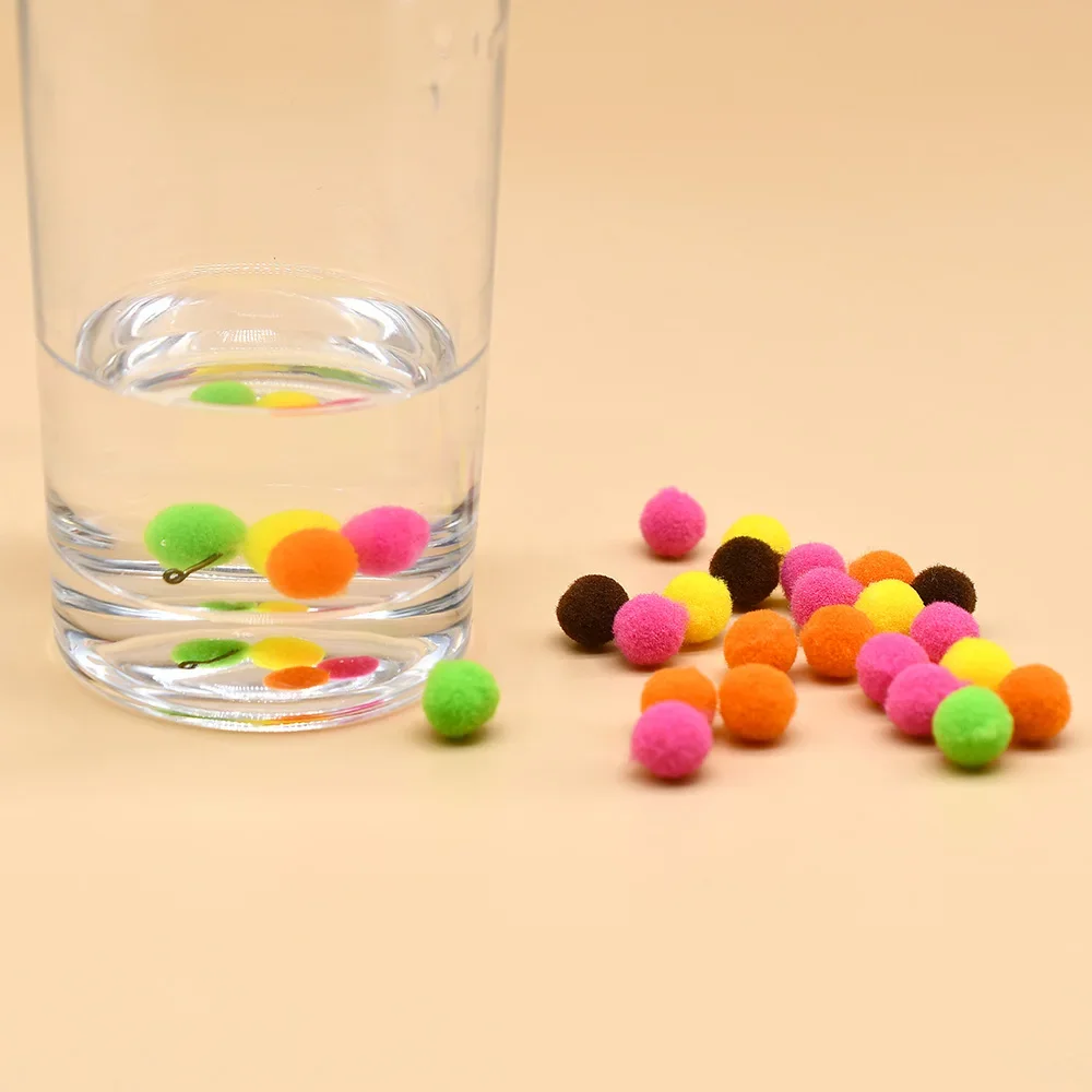 MNFT 10mm 50 unids/caja insectos huevo trucha pesca moscas materiales multicolor trucha salmón moscas pesca con mosca señuelos atado Material - imagen 3