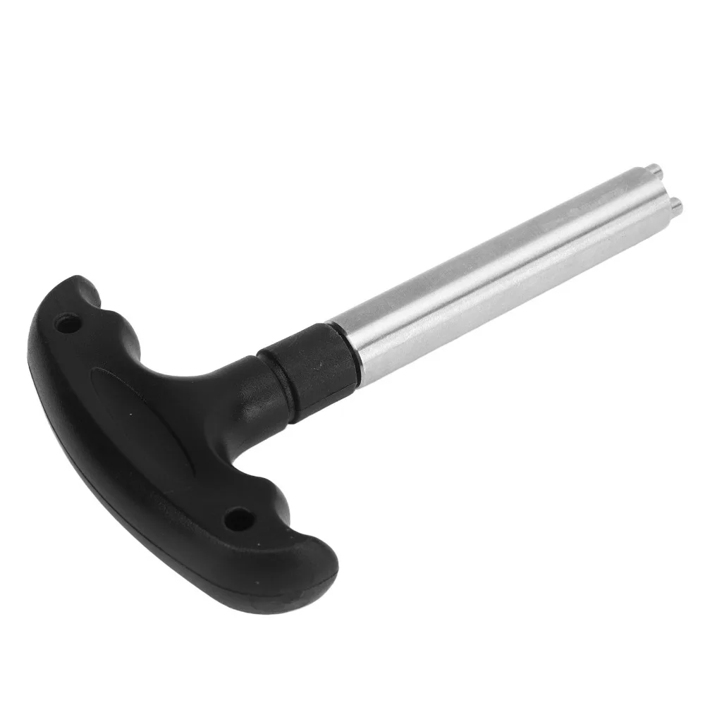 Llave de peso portátil para tacos de billar – Negra con tornillos - imagen 3
