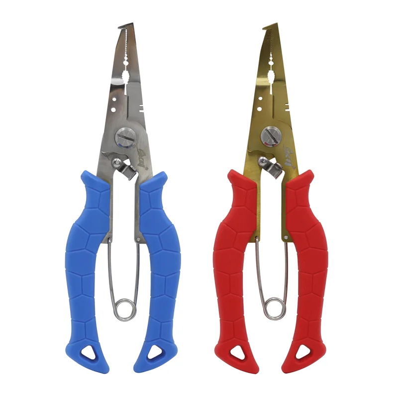 Alicates de pesca potentes, línea de pesca de corte multifuncional, Extractor de anzuelos de Control de peces, herramientas de pesca profesionales, 1 ud.