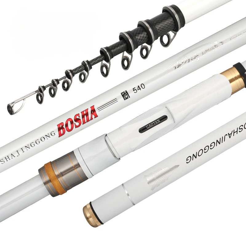 Caña ultraligera BOSHA 3 # de carbono para pesca en roca