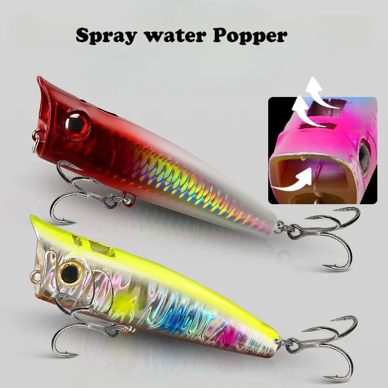 Señuelo Popper flotante – Artificial duro de superficie para bass