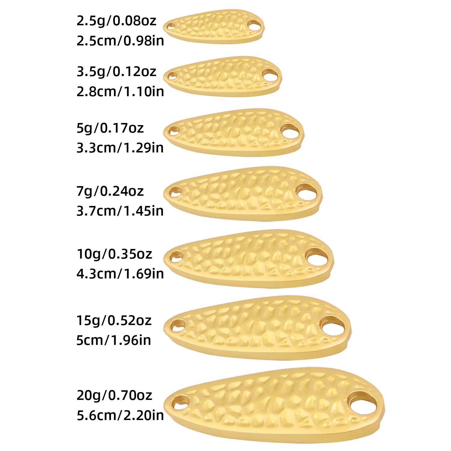 Cuchara giratoria de Metal para Pesca, cebo de Metal de 10 piezas, 2,5g-20g, con lentejuelas, Crankbait, cebos para lubina, trucha, perca, Lucio - imagen 2