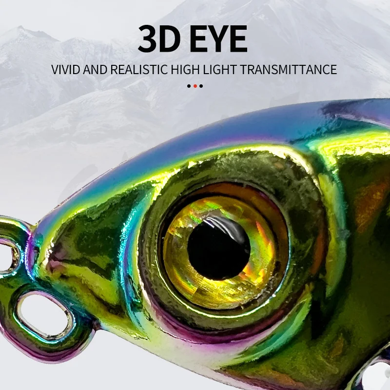 5 uds Señuelos de Pesca Spinner cuchara Señuelos de Pesca giratorio Metal VIB cebo vibración Wobbler hundimiento lentejuelas Pesca - imagen 5