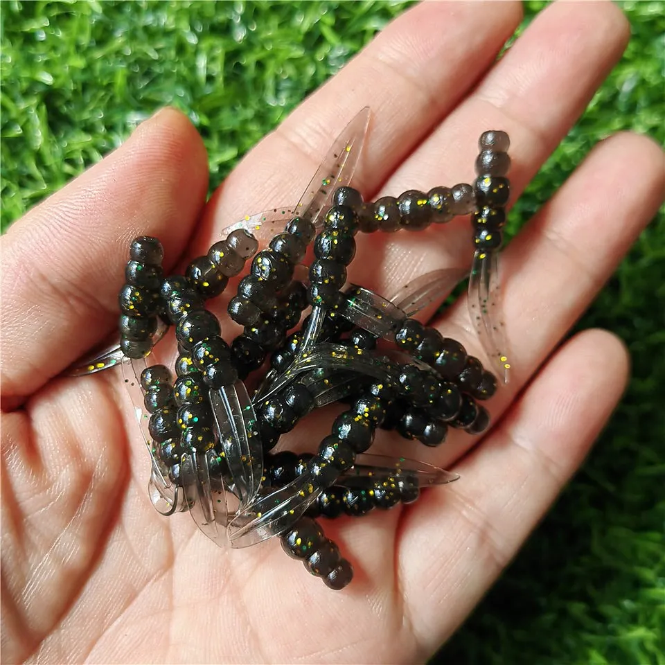 MUKUN Wobblers mini Ocean Rock pesca señuelos blandos cebos blandos de goma 3,5 cm 0,3g gusanos blandos cebos artificiales lubina pez de silicona - imagen 3