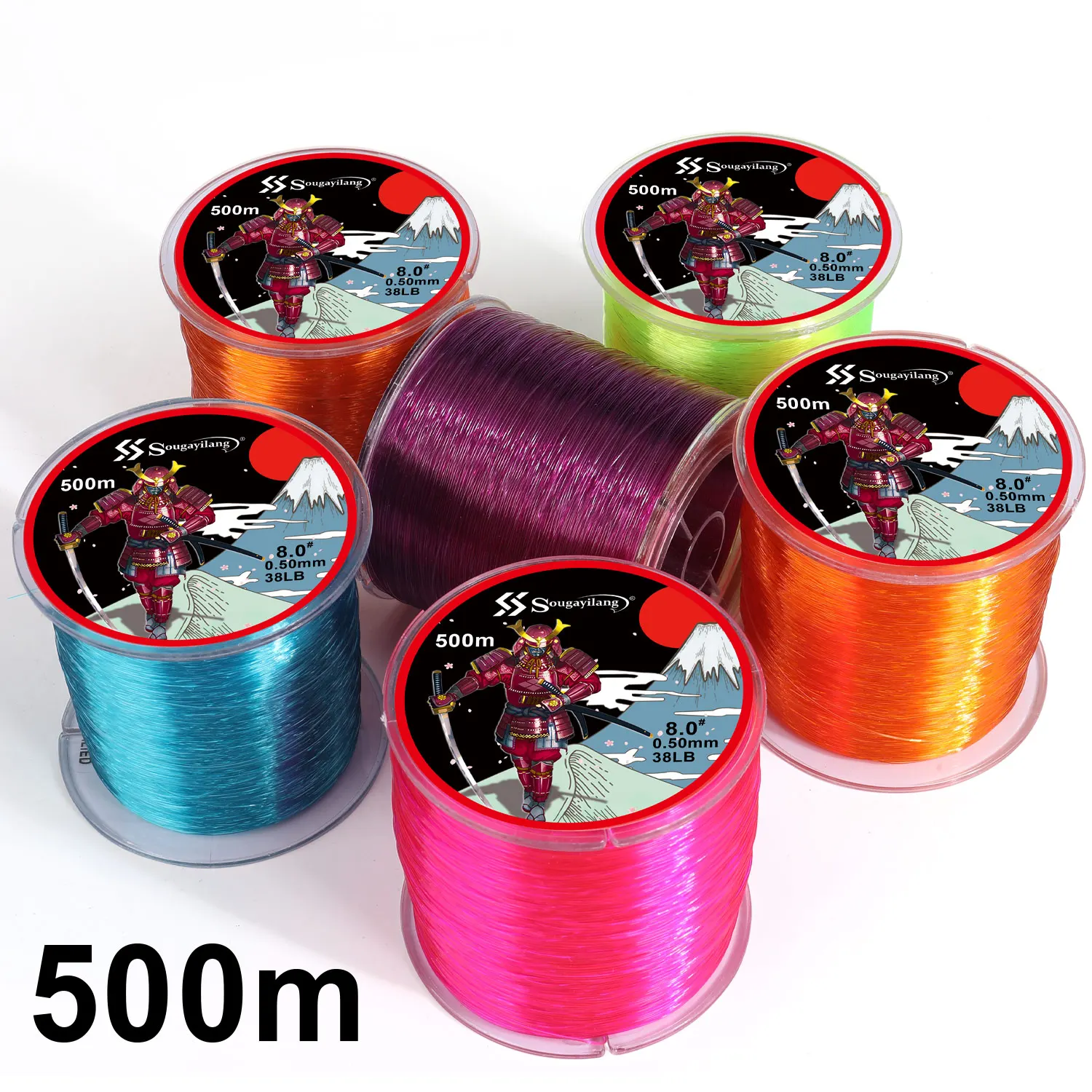 Carrete de sedal Sougayilang disponible en varios colores