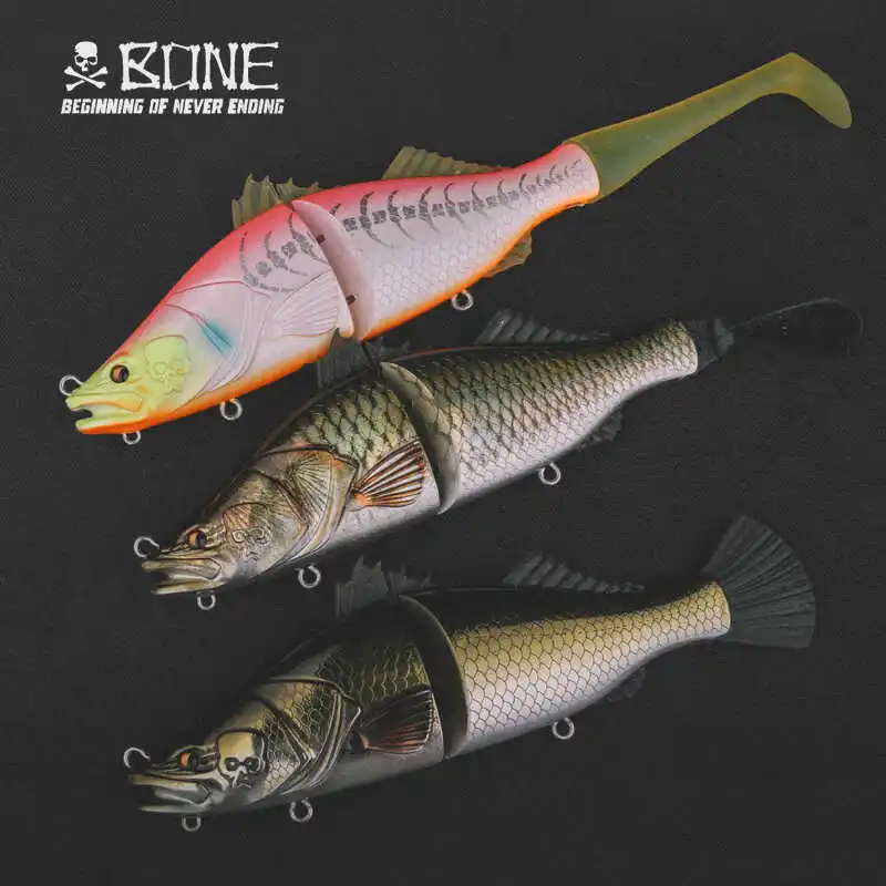 Bone Espybarra – Swimbait articulado flotante de cola intercambiable - imagen 2