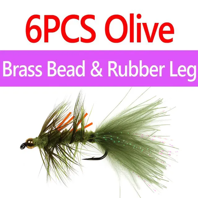 6pcs Br Ru Olive