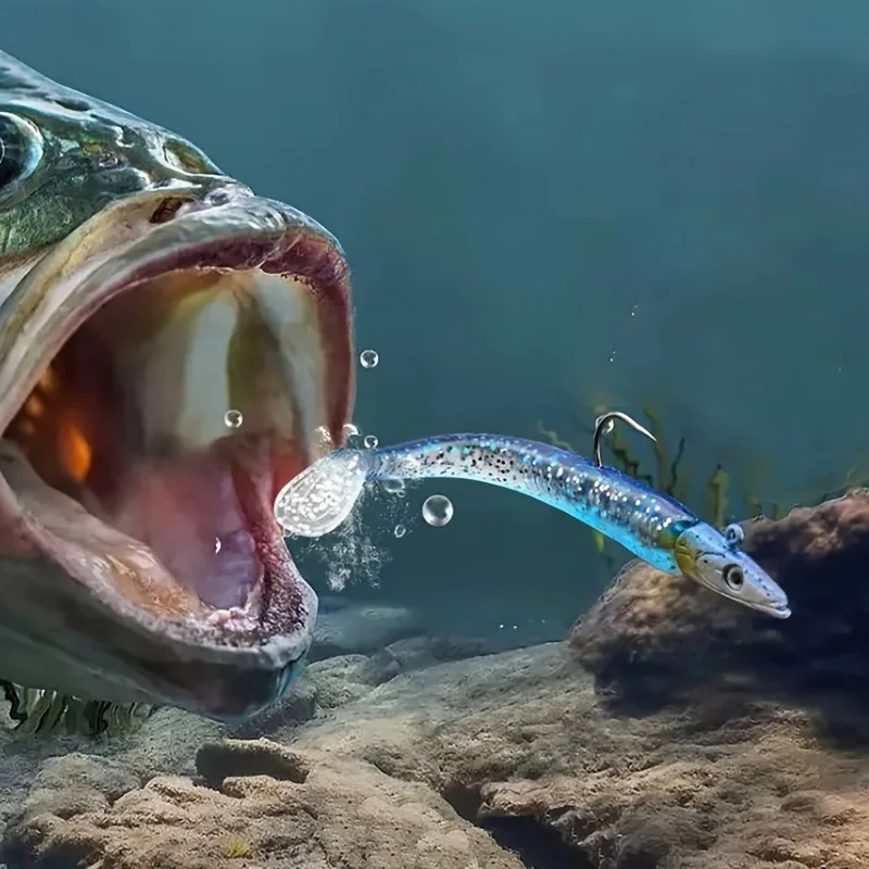 5 unids/pack 11cm 10g pesos Jig Head señuelo suave cebo Wobber Artificial hundimiento Jigging pesca en el mar señuelo falso Jigging cebo Peche