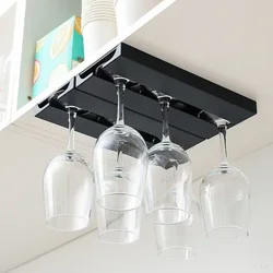 Organizador de clasificación de copas multifunción, armario de cocina, soporte de perforación gratis, estante para copas de vino, estante colgante