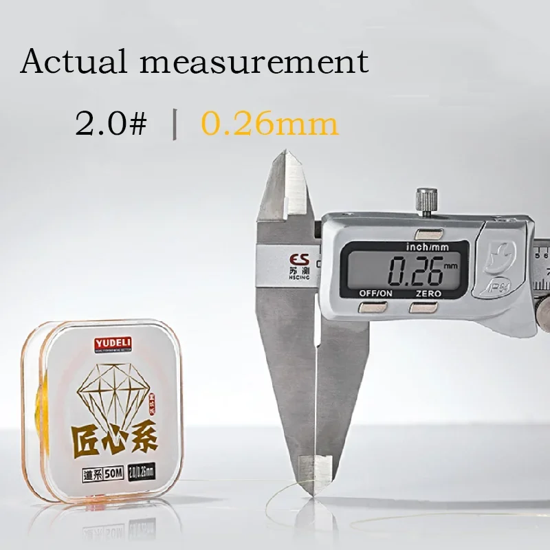 Línea de pesca de 50 metros de tensión fuerte, productos de nailon de seda cruda súper suave, línea principal de sublínea, accesorios de equipo Tippet antideslizantes - imagen 4