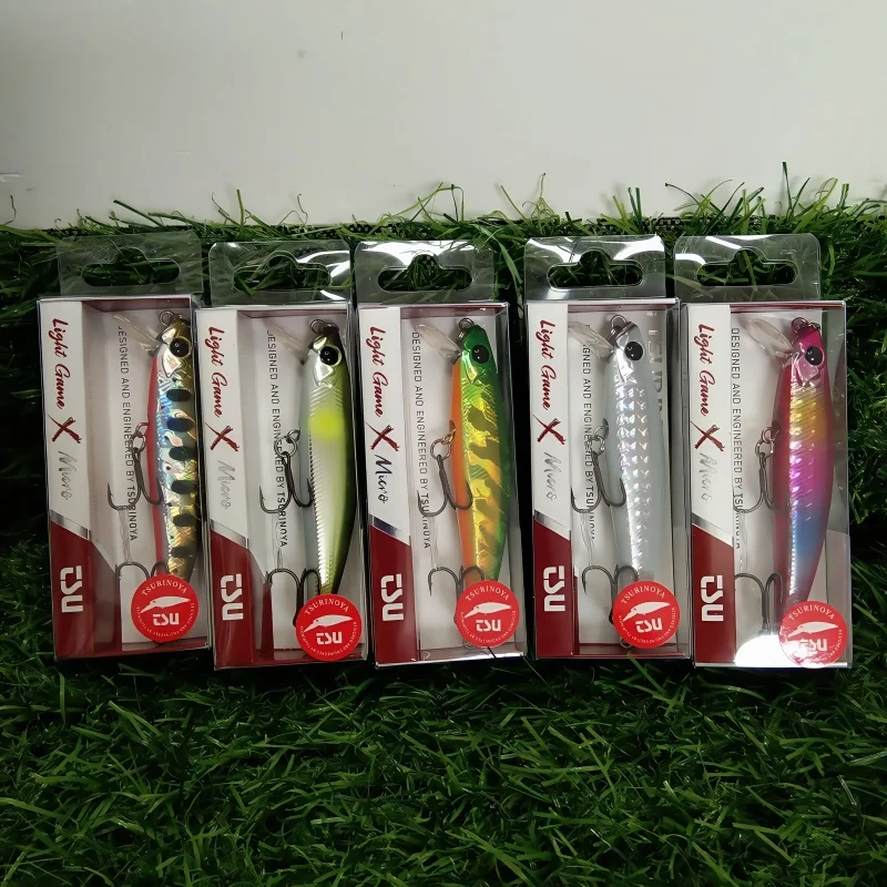 TSURINOYA 5 uds 71mm 10g intrusor 71S hundimiento trucha grande Crankbait señuelo de pesca pececillo Artificial cebos duros Pike Bass Plug