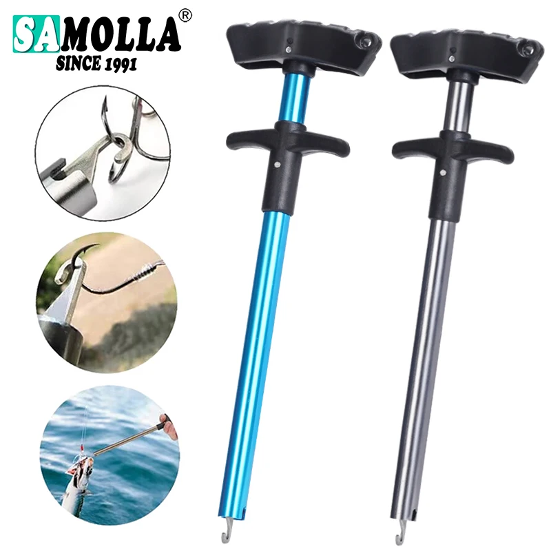 Herramienta removedora de anzuelos de pesca, removedor de señuelos de pesca, separador de anzuelos de tubo de aluminio, Extractor portátil de anzuelos - imagen 2