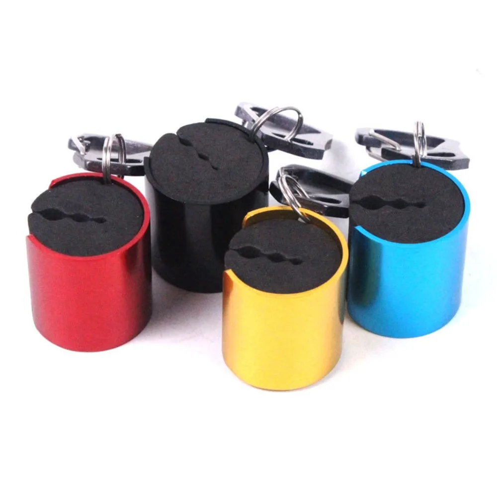 Accesorios de aparejos de pesca colgantes portátiles, cinturón con llavero, soporte para caña de pescar, 360 grados - imagen 2