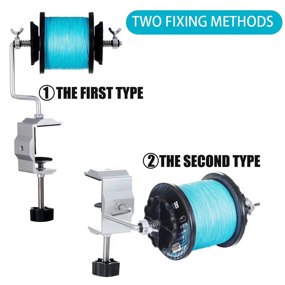 JSFUN New Fishing Line Spooler for Baitcasting Spinning Reel Portable Fishing Line Winder Machine Reel Spooler