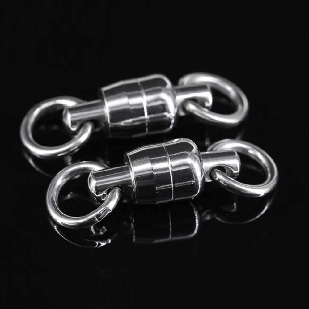 DNDYUJU-rodamiento de bolas giratorio de ambos extremos, anillo sólido de acero inoxidable, conector de pesca, accesorios de pesca - imagen 4