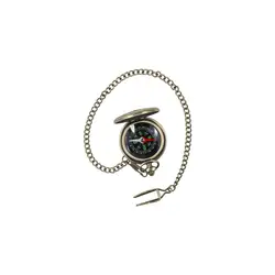 Reloj de Bolsillo con Brújula Bronce Vintage – Navegación Aire Libre