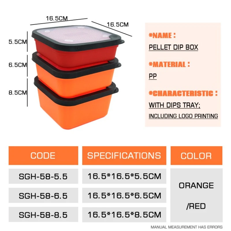 Cubo rojo con marco interior para gusano vivo – Contenedor pesca carpa - imagen 4