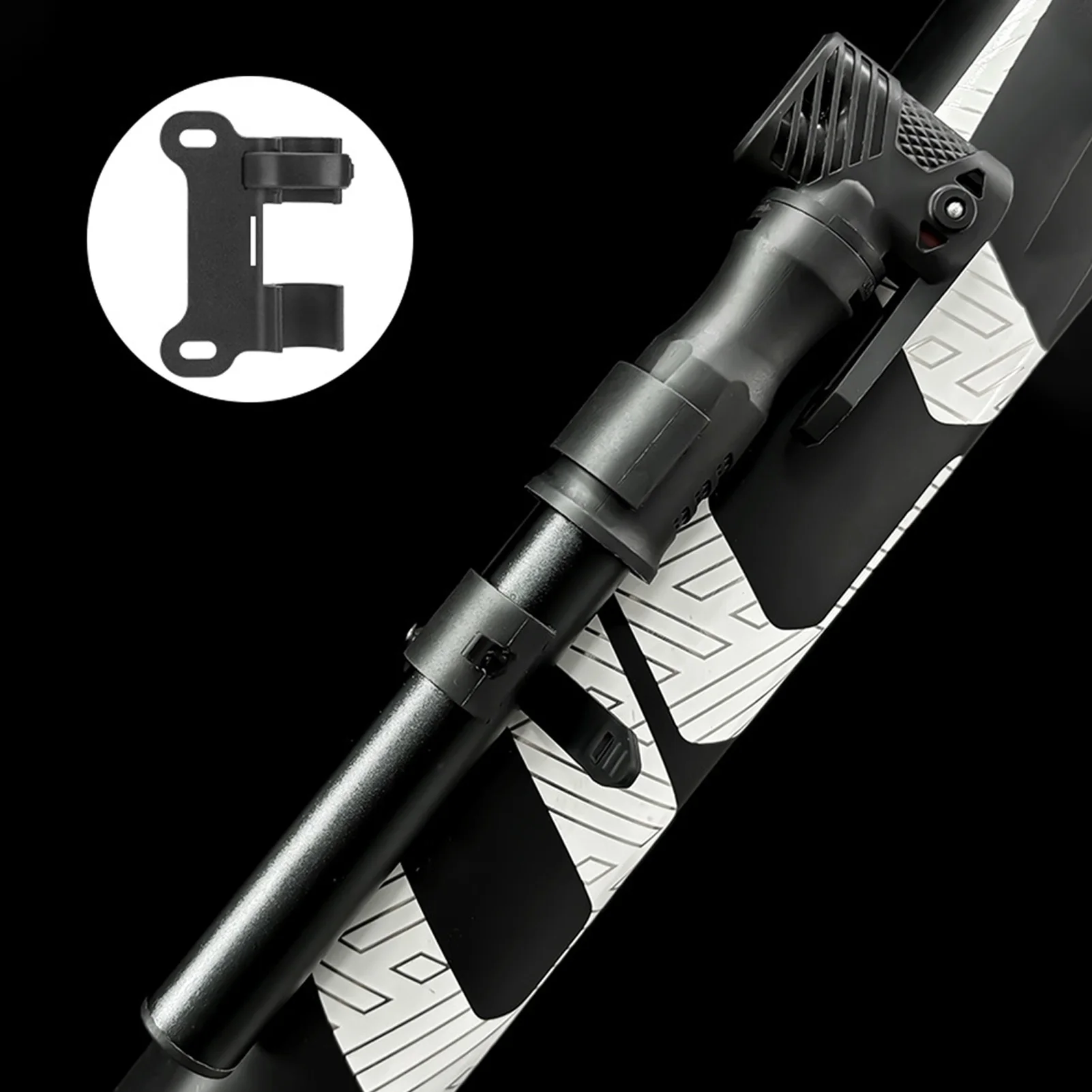 Bomba de bicicleta portátil, bomba de aire de alta presión de aleación de aluminio duradera para bicicleta de carretera MTB, bicicleta eléctrica, accesorios para ciclismo al aire libre - imagen 5