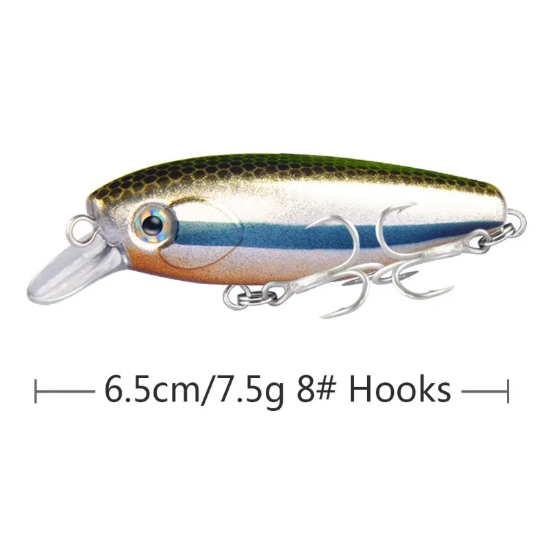 Anzuelo de pesca de hundimiento lento, accesorio para pescar en el mar, agua dulce Mino, suspensión de buceo profundo, hasta 0-2,5 M, nuevo - imagen 5