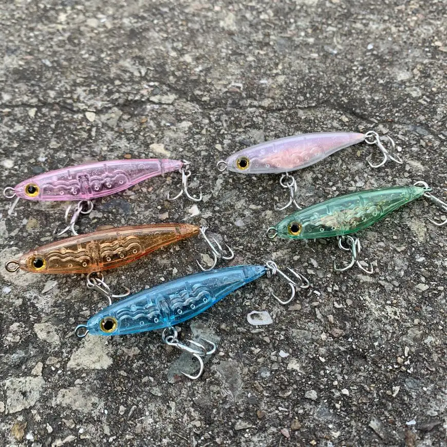 Haimaluo Golden Ball Mini Micro Señuelos de Pesca 55mm 3,5g lápiz de hundimiento lento pesca en roca dardado cebos duros Japón Wobblers Tackl - imagen 2