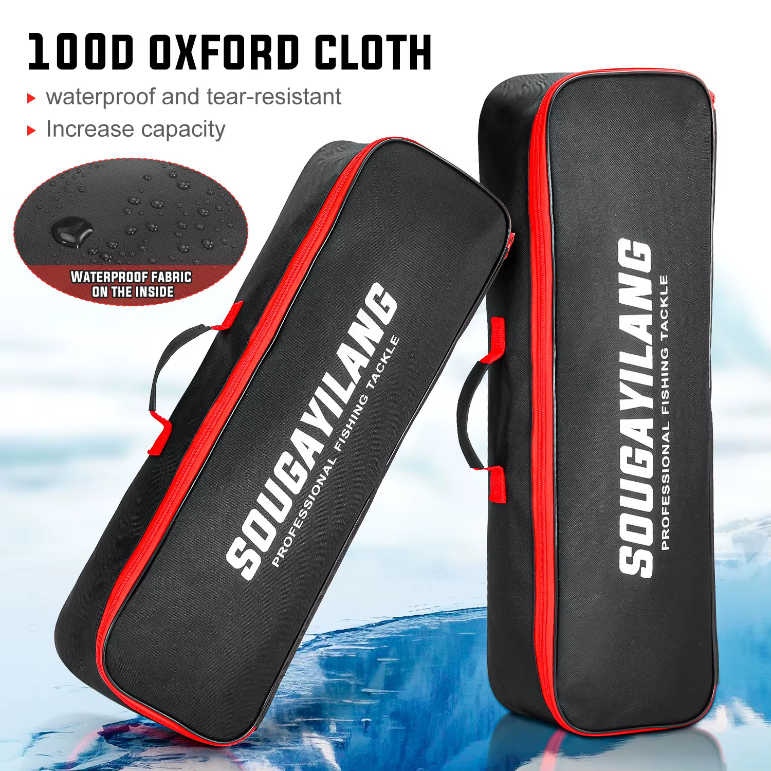 Bolsa para aparejos de pesca con múltiples compartimentos