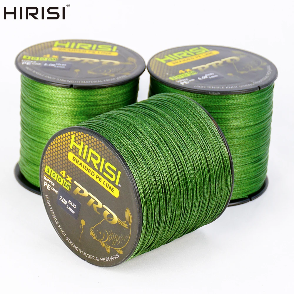 Hirisi Sedal Trenzado 4 Hebras Carpa 15-70LB Suave