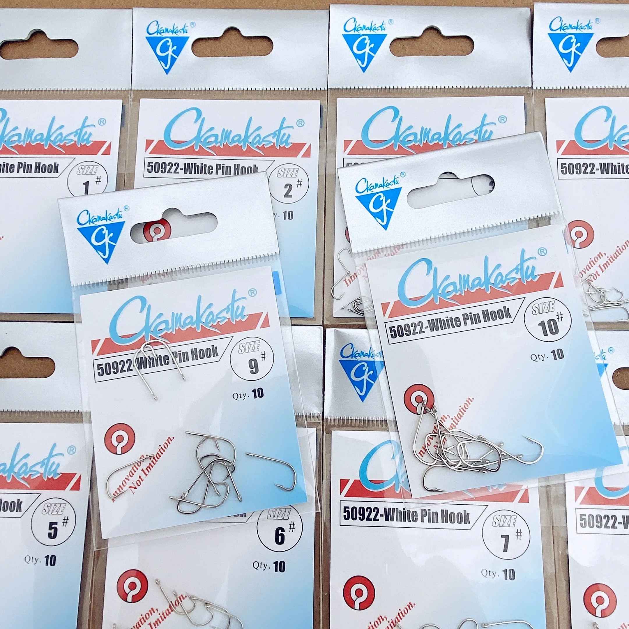 Anzuelos individuales blancos de alta resistencia para agua salada - imagen 3
