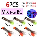 6pcs Mix Type B C