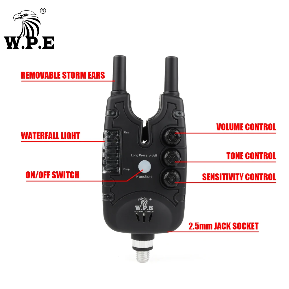 Alarmas de mordida LED inalámbricas W.P.E para carpa - imagen 4