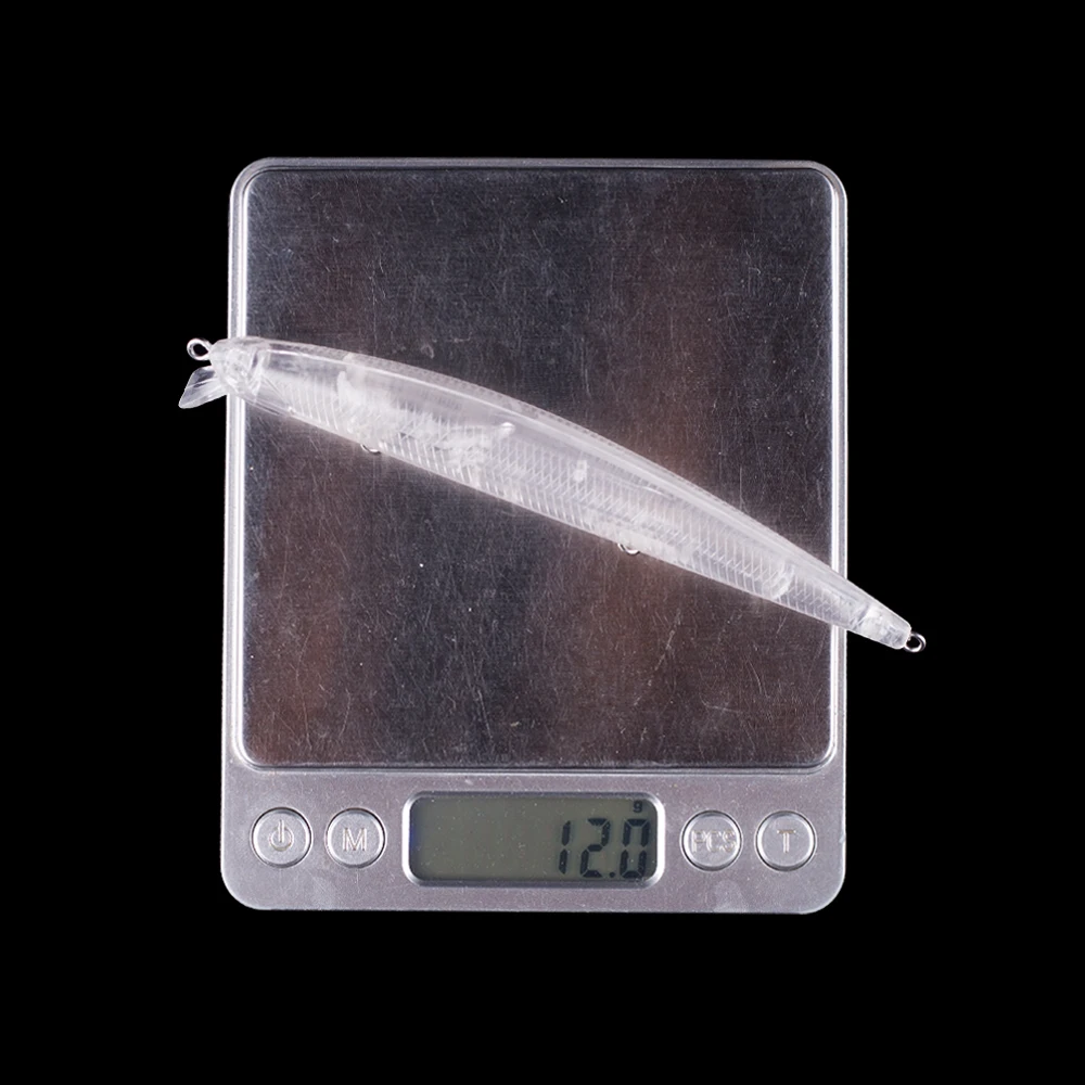 Hanlin 10/20 piezas sin pintar 13CM 12,5G señuelo de pesca sonajeros cebo Jerkbait pececillo flotante plástico duro aparejos artificiales en blanco - imagen 3