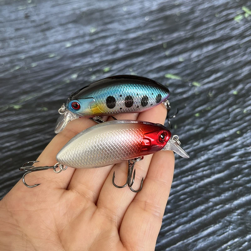 Señuelos de Pesca flotantes Crankbait, 50mm, 9,2g, manivela Popper Minnow, cebo Artificial Isca, Swimbait de plástico, equipo de Pesca - imagen 3