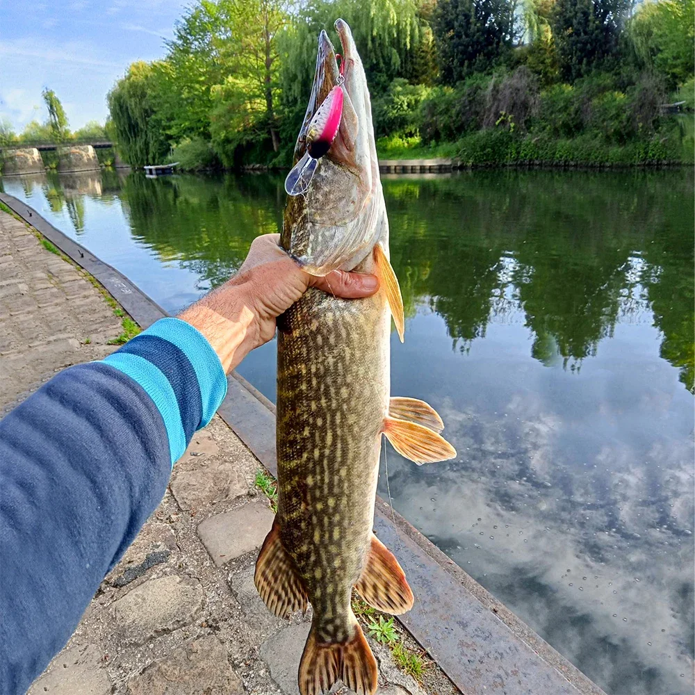 KINGDOM pececillo flotante 6g 6,5g Crankbait Wobblers Jerkbait cebo duro Artificial para trucha lubina perca Lucio aparejos de pesca señuelos - imagen 5