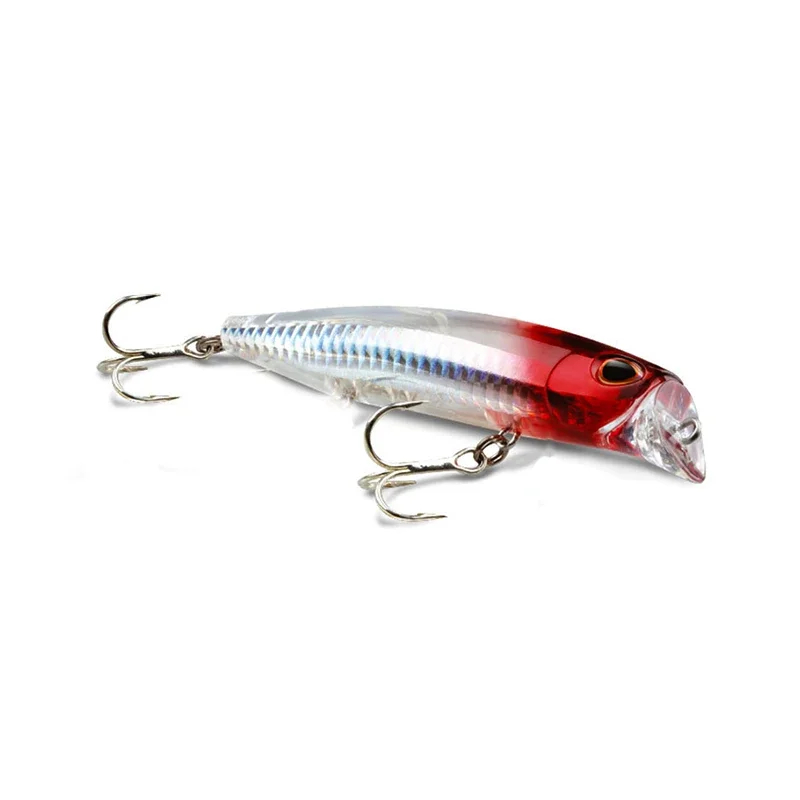 OUTKIT-señuelos de pesca Wobbler de alta calidad, 10,5g, 9cm, láser flotante, pececillo, Lucio, lubina, Peche Isca, manivela Artificial, ojos 3D