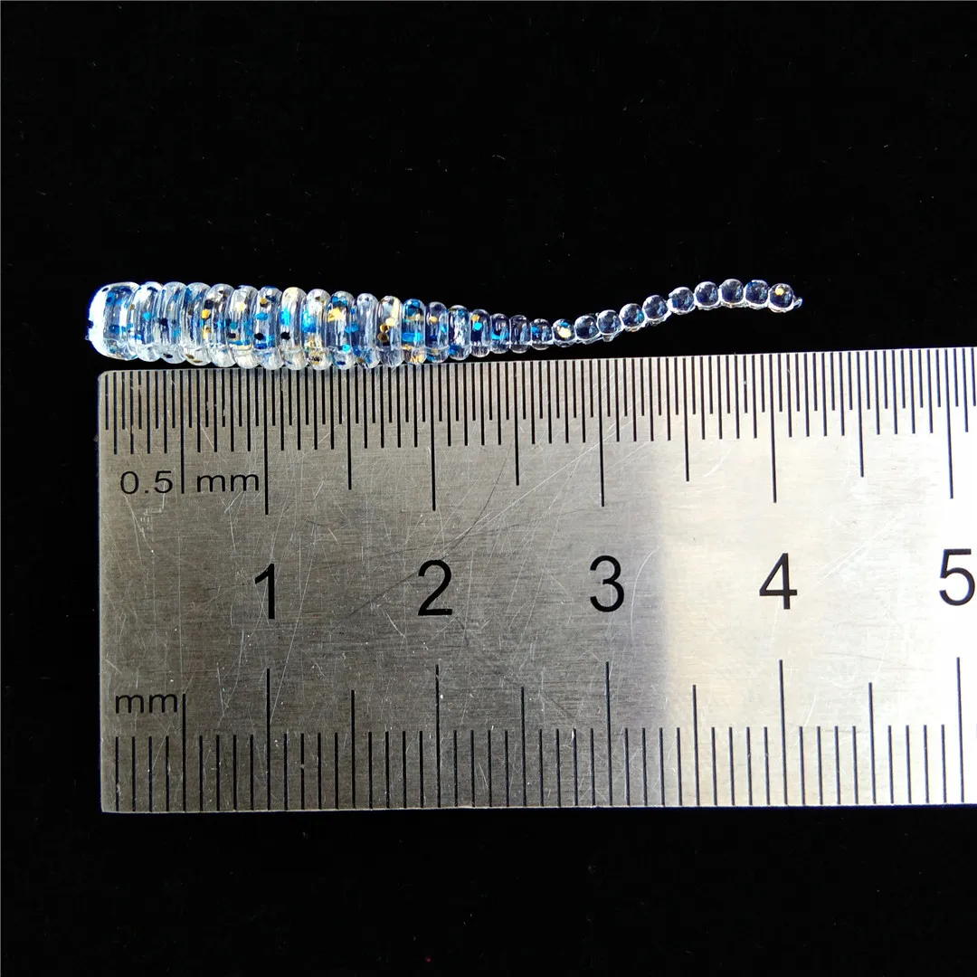 Swolfy 50 Uds señuelo suave 4cm 0,4g cebo suave cebo de silicona señuelo de Pesca de plástico Iscas Artificiais Para Pesca Leurre Souple - imagen 3