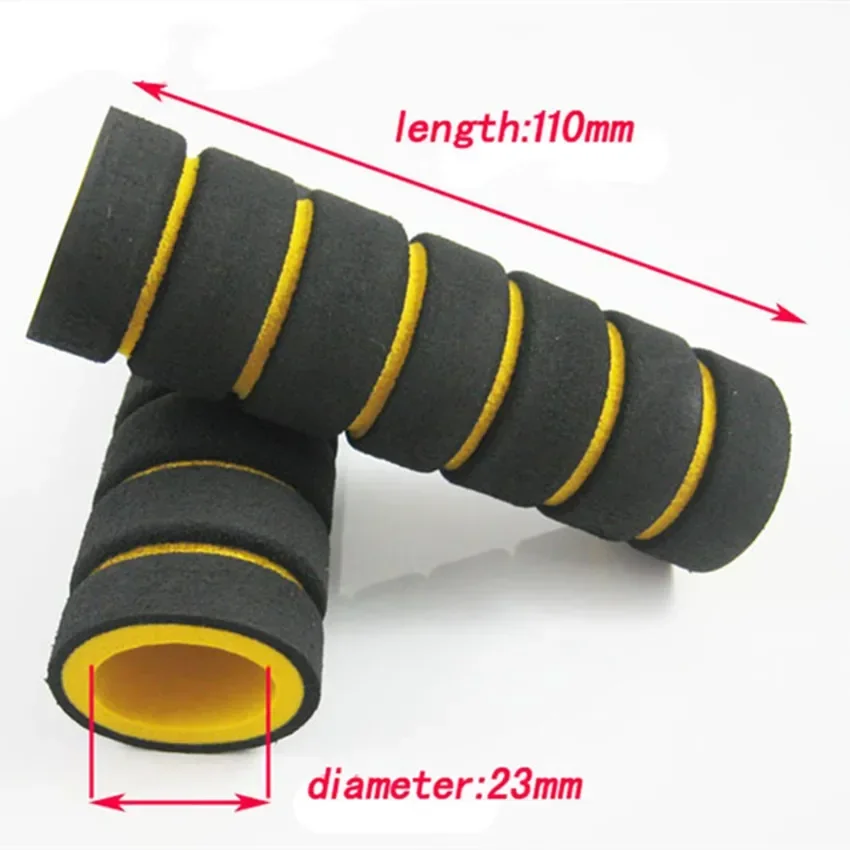 Empuñaduras de bicicleta de carreras, mango de motocicleta, cubierta de esponja de espuma antideslizante, manillar suave, barra de bicicleta de montaña, 2 piezas, 1 par - imagen 4