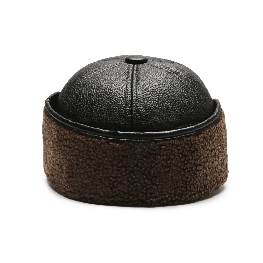 Gorro térmico de cuero – Protección orejas otoño invierno - imagen 5
