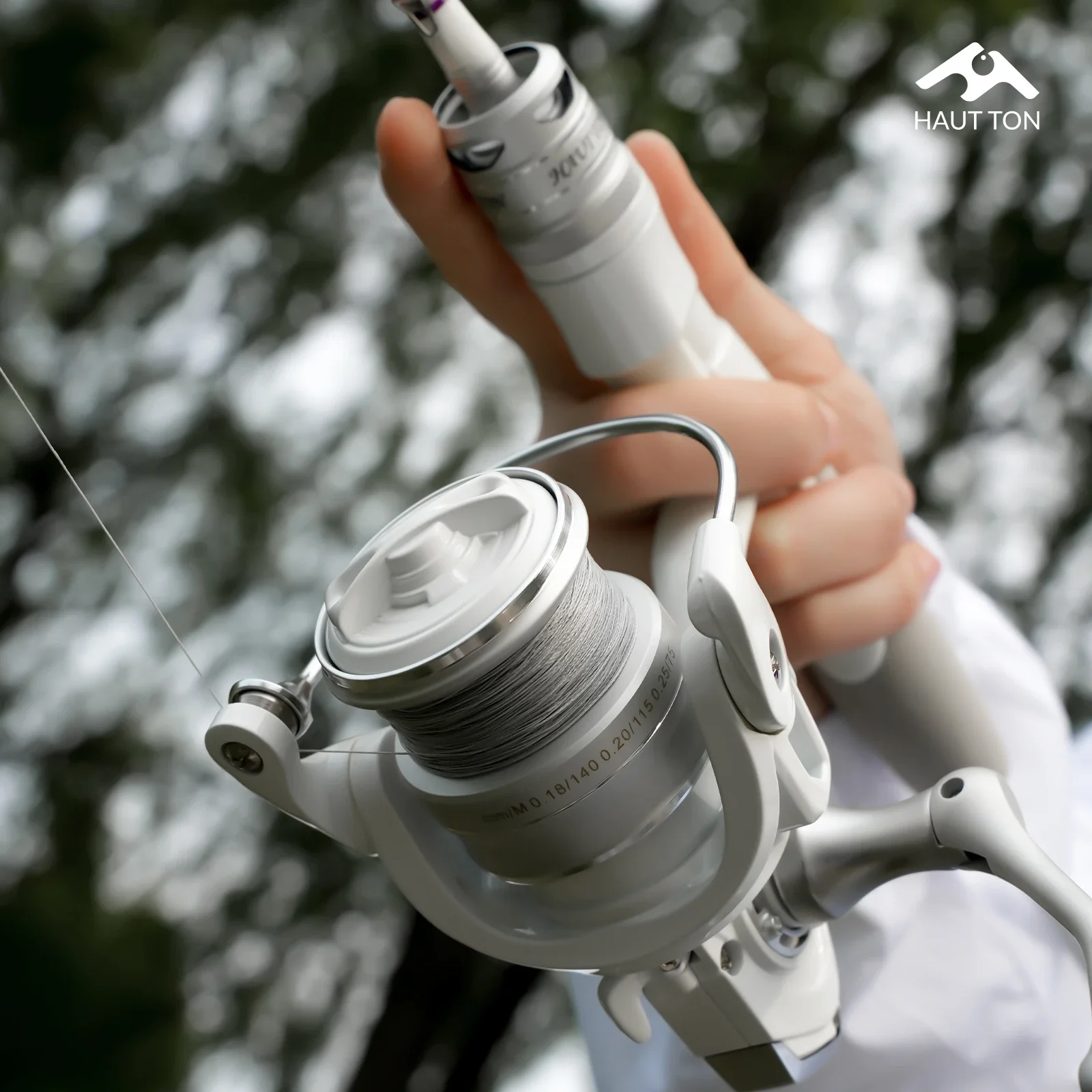 Carrete de pesca giratorio blanco serie ET1500/250/3000 4 + 1BB 6kg/13,23LB arrastre máximo perfecto para pesca en agua dulce y salada - imagen 2