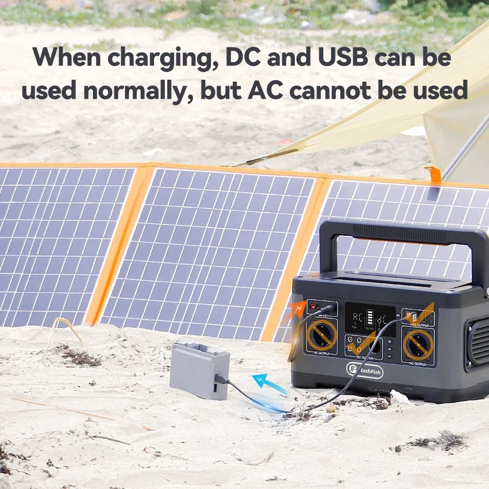 FF Flashfish P63 Estación Eléctrica Portátil 500W con Panel Solar - imagen 5