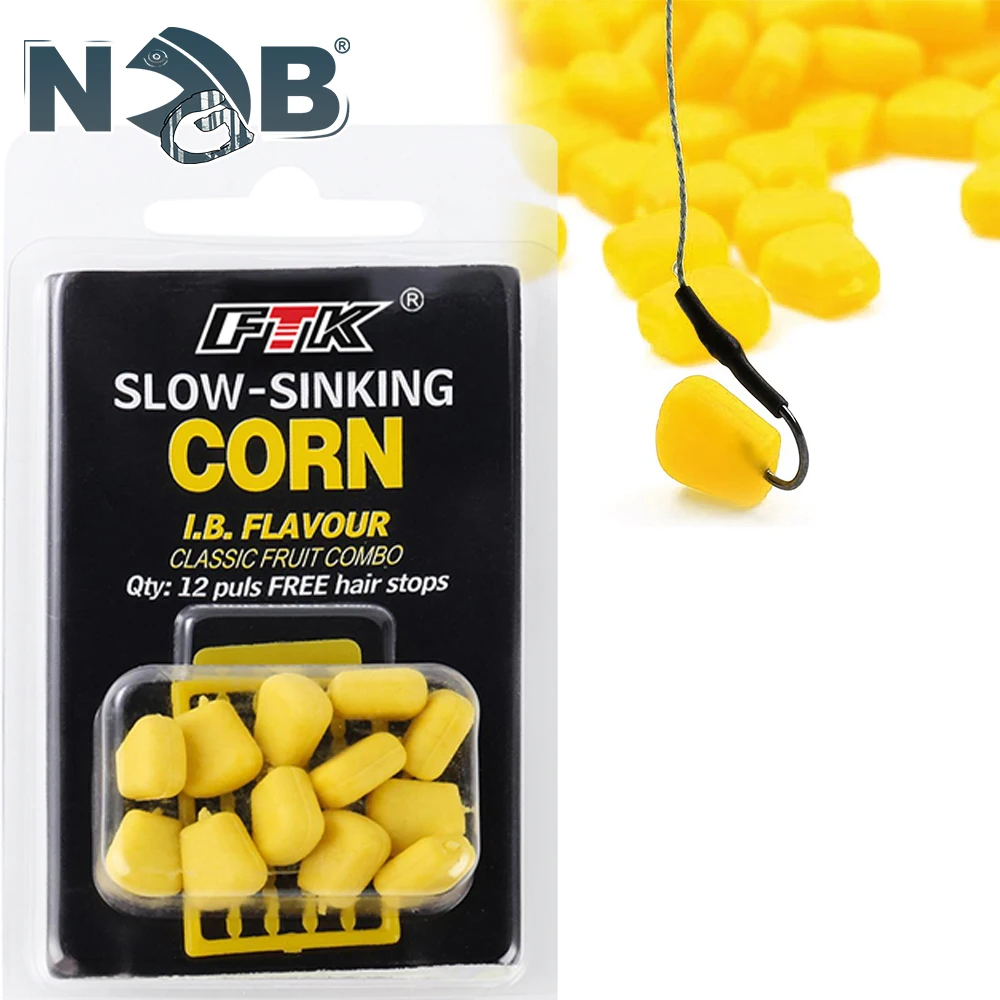 NGB-señuelo de pesca de silicona suave falso, cebos de carpa, plantilla de granos de maíz, el olor del juego de aparejos de cebo Artificial - imagen 2