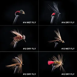 Goture Adams Dry Fly – Moscas secas imitación Mayfly y Caddisfly